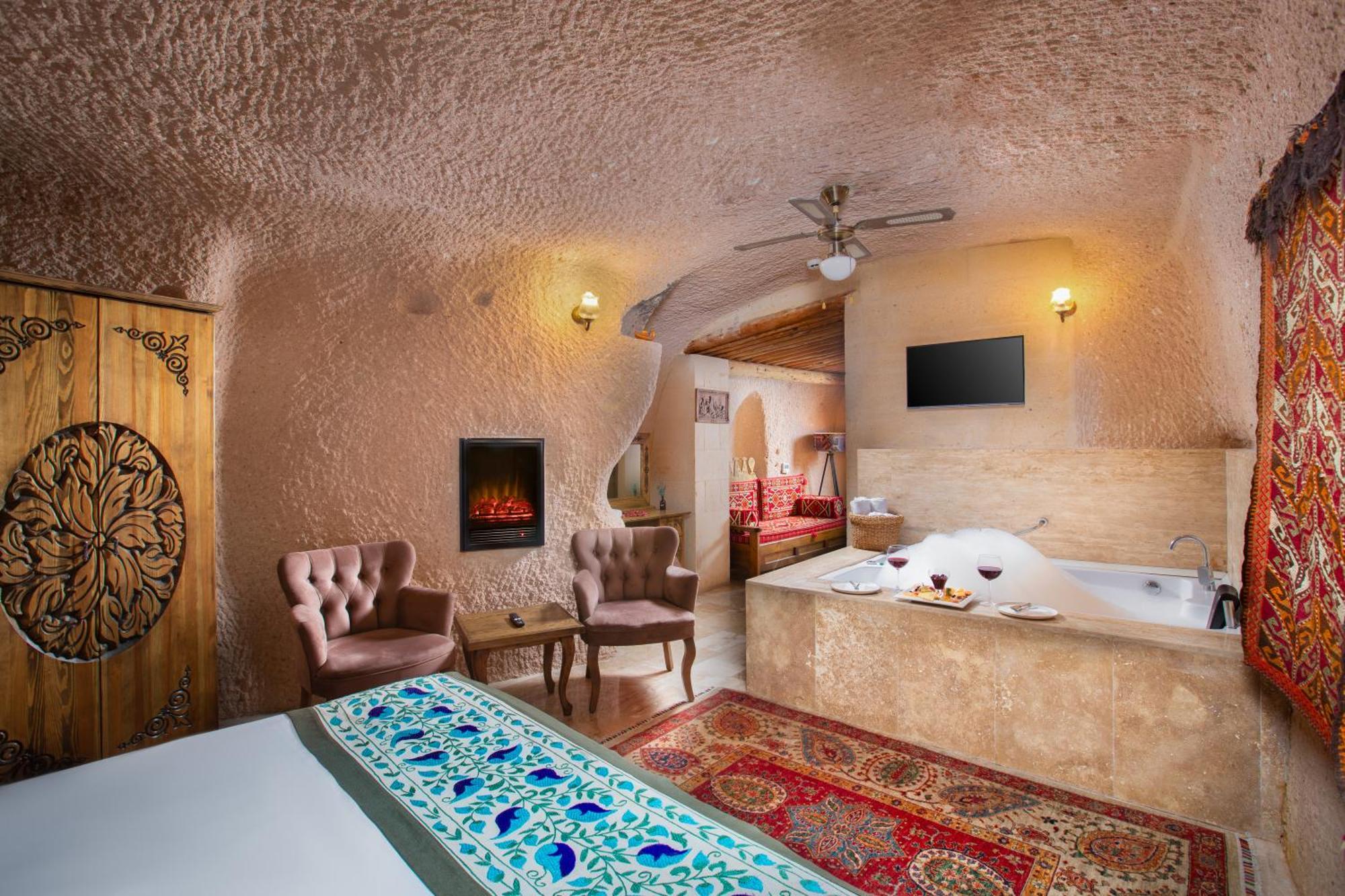 Simera In Cappadocia - Special Class - Best View Rooftop Üchisar Bagian luar foto