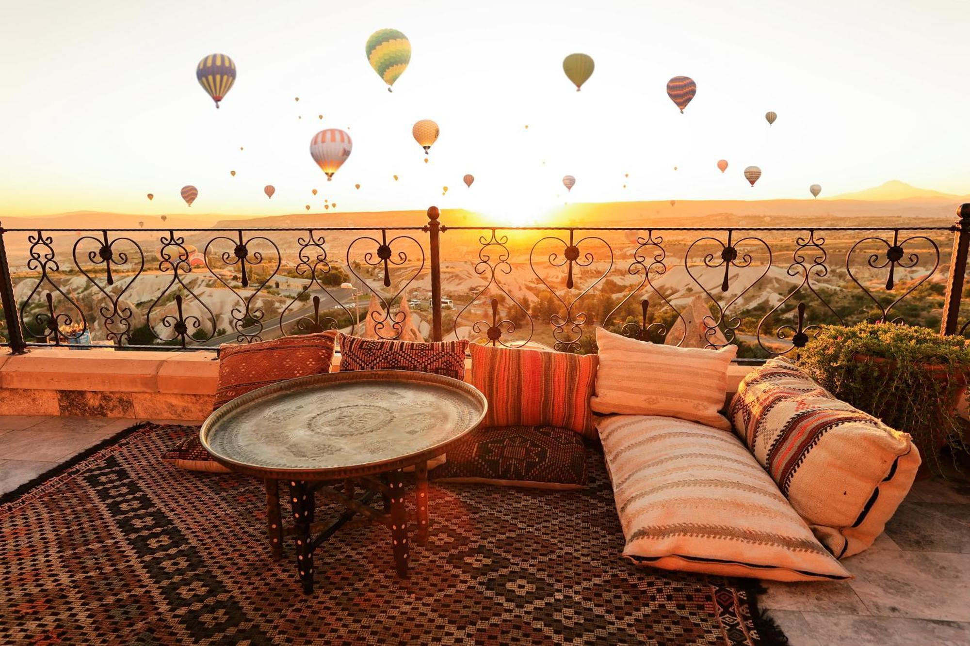 Simera In Cappadocia - Special Class - Best View Rooftop Üchisar Bagian luar foto